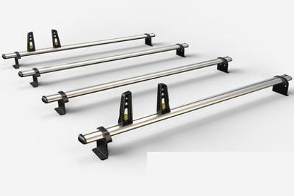 Picture of Van Guard 4x ULTI Roof Bars + 4 load stops | Ford Transit 2014-Onwards | Twin Rear Doors | L3, L4 | H3 | VG310-4