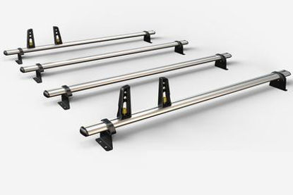 Picture of Van Guard 4x ULTI Roof Bars + 4 load stops | Renault Master 1998-2010 | L3 | H2 | VG134-4