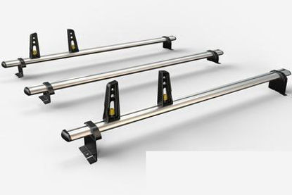 Picture of Van Guard 3x ULTI Roof Bars + 4 load stops | Toyota Proace 2016-Onwards | Twin Rear Doors | L2 | H1 | VG333-3