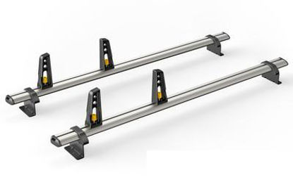 Picture of Van Guard 2x ULTI Roof Bars + 4 load stops | Vauxhall Combo 2018-Onwards | Twin Rear Doors | L1, L2 | H1 | VG338-2
