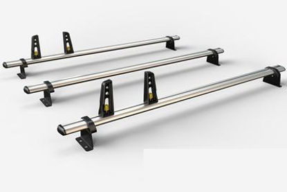 Picture of Van Guard 3x ULTI Roof Bars + 4 load stops | Vauxhall Movano 1998-2010 | L1, L2, L3 | H1, H2 | VG134-3