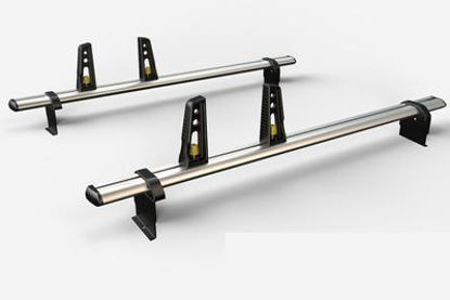 Picture of Van Guard 2x ULTI Roof Bars + 4 load stops | Volkswagen Caddy 1995-2004 | L1 | H1 | VG64