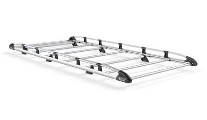 Picture of Rhino Aluminium Roof Rack 2.4m long x 1.25m wide | Volkswagen Caddy 2010-2015 | Tailgate | L2 | H1 | AH611