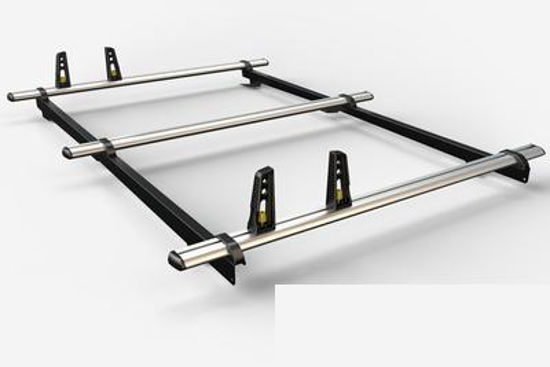 10-15 Van Guard Ulti Bar 2 Roof Bars and 4 Load Stops for VW Caddy 