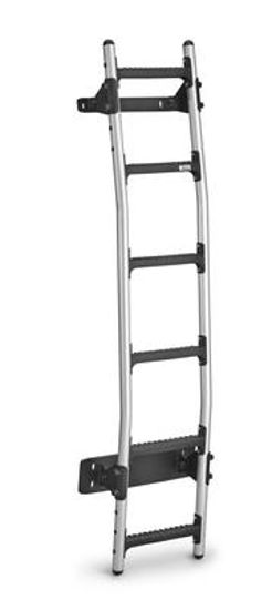 Picture of Rhino New Aluminium Rear Door Ladder (Bespoke fitting kit) | Nissan Primastar 2002-2014 | Twin Rear Doors | All Lengths | H1 | AL6-LK41