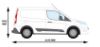 Picture of Rhino 2.2 m SafeStow4 (One Ladder) for Ford Transit Connect 2013-Onwards | L1 | H1 | Twin Rear Doors | RAS16-SK21