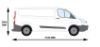 Picture of Rhino KammRack Roof Rack 3.6 m long x 1.4 m wide for Ford Transit Custom 2013-2023 | L2 | H1 | Twin Rear Doors | AH616