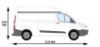 Picture of Rhino KammRack Roof Rack 2.6 m long x 1.25 m wide for Ford Transit Custom 2013-2023 | L2 | H2 | Twin Rear Doors | AH620