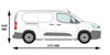 Picture of Rhino 3.1m SafeStow4 (Two Ladders) | Peugeot Partner 2018-Onwards | Twin Rear Doors | L2 | H1 | RAS18-SK22