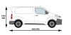 Picture of Rhino 2.2m SafeStow4 (One Ladder) | Peugeot Expert 2016-Onwards | Twin Rear Doors | L1 | H1 | RAS16-SK21
