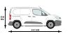 Picture of Rhino 2.2 m SafeStow4 (Extra Wide Ladder) for Vauxhall Combo 2018-Onwards | L1 | H1 | Twin Rear Doors | RAS16-SK23