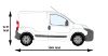 Picture of Van Guard Rear Roof Bar Roller for Citroen Nemo 2008-Onwards | L1 | H1 | Twin Rear Doors | VGR-04