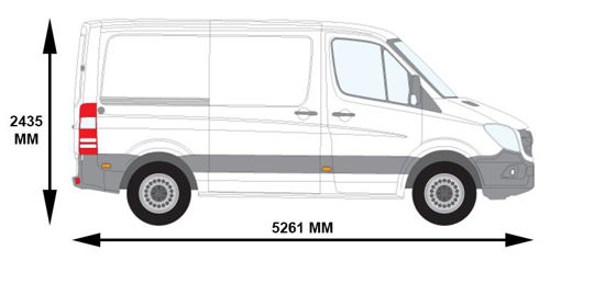Picture of Van Guard Rear Roller System for ULTI Bars for Mercedes Sprinter 2006-2018 | L1 | H1 | Twin Rear Doors | VGR-17