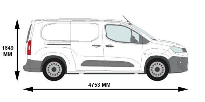 Picture of Van Guard Rear Roller System for ULTI Bars for Vauxhall Combo 2018-Onwards | L2 | H1 | Twin Rear Doors | VGR-31
