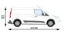 Picture of Van Guard Passenger Side Van Racking for Ford Transit Connect 2013-Onwards | L2 | H1 | TVR-203