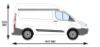 Picture of Van Guard Passenger Side Van Racking for Ford Transit Custom 2013-2023 | L1 | H2 | TVR-503
