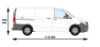 Picture of Van Guard Driver Side Van Racking for Mercedes Vito 2015-Onwards | L2 | H1 | TVR-DBL-004