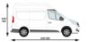 Picture of Van Guard Passenger Side Van Racking for Nissan NV300 2016-Onwards | L1 | H2 | TVR-503
