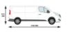 Picture of Van Guard Driver / Offside - Double Unit - 1009mm (H) x 2216mm (W) | Nissan NV300 2016-Onwards | L2 | H1 | TVR-DBL-005