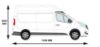 Picture of Van Guard Driver / Offside - Double Unit - 1279mm (H) x 2216mm (W) | Nissan NV300 2016-Onwards | L2 | H2 | TVR-DBL-011