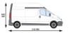 Picture of Van Guard Driver / Offside - Double Unit - 1279mm (H) x 2216mm (W) | Renault Trafic 2001-2014 | L2 | H2 | TVR-DBL-011