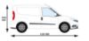 Picture of Van Guard Driver Side Van Racking for Vauxhall Combo 2012-2018 | L1 | H1 | TVR-303