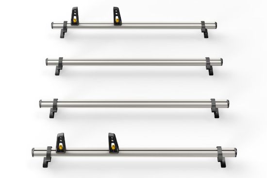 Picture of Van Guard 4x ULTI Roof Bars + 4 load stops | Volkswagen Caddy 2021-Onwards | L2 | H1 | VG341-4