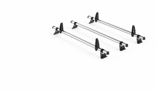 Picture of Rhino 3 Roof Bar Delta System + 4 load stops | Volkswagen Caddy 2021-Onwards | L1, L2 | H1 | KD3D-B23