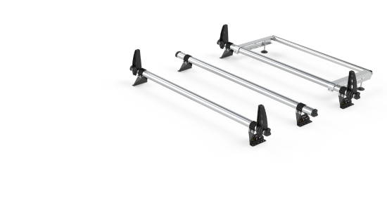 Picture of Rhino 3 Roof Bar Delta System and Roller + 4 load stops | Ford Transit Custom 2013-Onwards | L1, L2 | H1 | TB3D-B63+1145-S375P