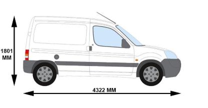 Picture of Van Guard ULTI Bar+ (Aluminium) - 2 Roof Bars for Citroen Berlingo First 1996-2008 | L1 | H1 | VG96