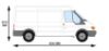 Picture of Van Guard 4 ULTIBar+ Aluminium Van Roof Bars + 4 load stops for Ford Transit 2000-2014 |  L1, L2, L3, L4 |  H2, H3 | VG154-4