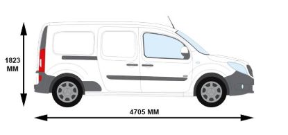 Picture of Van Guard ULTI Bar+ (Aluminium) - 3 Roof Bars for Renault Kangoo 2008-2021 | L3 | H1 | VG276-3