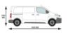 Picture of Van Guard 3 UltiBar+ Roof Bars with Roller Bundle for Vauxhall Vivaro 2019-Onwards | L1 | H1 | Twin Rear Doors | VG333-3#VGR-09