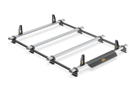 Picture of Van Guard 4 ULTI Roof System Bars + 4 load stops for Nissan Primastar 2002-2014 | L2 | H1 | VG182-LWB-4