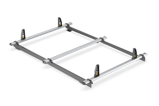 Picture of Van Guard 3 ULTI Roof System Bars + 4 load stops for Ford Transit Connect 2002-2013 | L2 | H2 | VG201-3-LWB