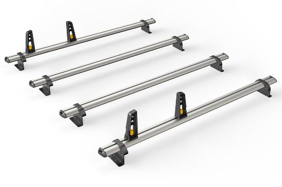 Picture of Van Guard 4 ULTIBar+ Aluminium Van Roof Bars + 4 load stops for Nissan NV400 2010-Onwards |  L1, L2, L3, L4 |  H1, H2 | VG286-4