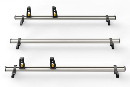 Picture of Van Guard 3 ULTIBar+ Aluminium Van Roof Bars + 4 load stops for Ford Transit Custom 2013-2023 |  L1, L2 | H1 | VG304-3