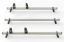 Picture of Van Guard ULTI Bar+ (Aluminium) - 3 Roof Bars for Ford Transit Custom 2013-2023 | L1, L2 | H1 | VG304-3