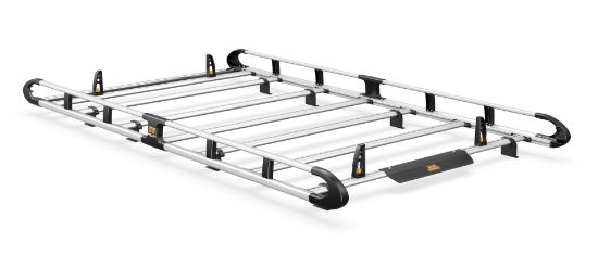 Picture of Van Guard ULTI Rack+ (Aluminium) - 6 Bar Roof Rack for Nissan Primastar 2002-2014 | L1 | H1 | Twin Rear Doors | VGUR-201