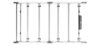 Picture of Van Guard ULTI Rack+ (Aluminium) - 6 Bar Roof Rack for Nissan Primastar 2002-2014 | L1 | H1 | Twin Rear Doors | VGUR-201