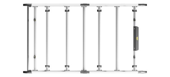 Picture of Van Guard ULTI Rack+ (Aluminium) - 6 Bar Roof Rack for Vauxhall Vivaro 2001-2014 | L1 | H1 | Twin Rear Doors | VGUR-201