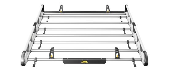 Picture of Van Guard ULTI Rack+ (Aluminium) - 7 Bar Roof Rack for Vauxhall Vivaro 2001-2014 | L2 | H1 | Twin Rear Doors | VGUR-203
