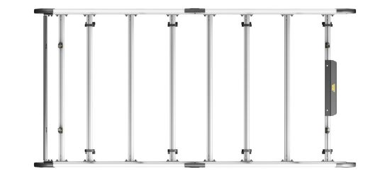 Picture of Van Guard ULTI Rack+ (Aluminium) - 7 Bar Roof Rack for Vauxhall Vivaro 2001-2014 | L2 | H1 | Twin Rear Doors | VGUR-203