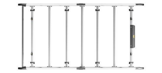 Picture of Van Guard ULTI Rack+ (Aluminium) - 7 Bar Roof Rack for Nissan Primastar 2002-2014 | L2 | H1 | Tailgate | VGUR-204