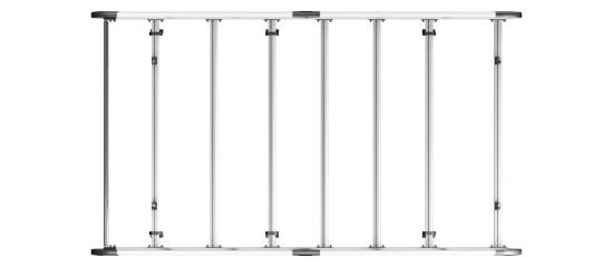 Picture of Van Guard ULTI Rack+ (Aluminium) - 6 Bar Roof Rack for Fiat Ducato 2006-Onwards | L1 | H1 | Twin Rear Doors | VGUR-209