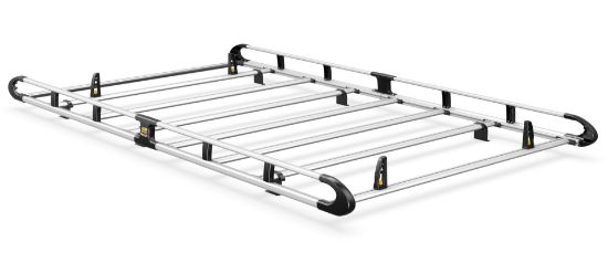 Picture of Van Guard ULTI Rack+ (Aluminium) - 6 Bar Roof Rack for Peugeot Boxer 2006-Onwards | L1 | H1 | Twin Rear Doors | VGUR-209