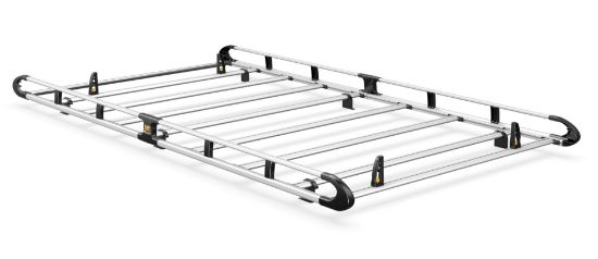 Picture of Van Guard ULTI Rack+ (Aluminium) - 7 Bar Roof Rack for Peugeot Boxer 2006-Onwards | L2 | H1 | Twin Rear Doors | VGUR-210