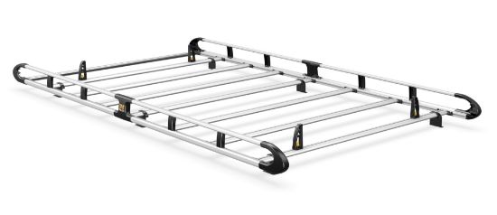 Picture of Van Guard ULTI Rack+ (Aluminium) - 6 Bar Roof Rack for Peugeot Boxer 2006-Onwards | L2 | H2 | Twin Rear Doors | VGUR-211