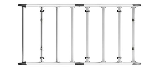 Picture of Van Guard ULTI Rack+ (Aluminium) - 5 Bar Roof Rack for Citroen Dispatch 2007-2016 | L2 | H1 | Twin Rear Doors | VGUR-221