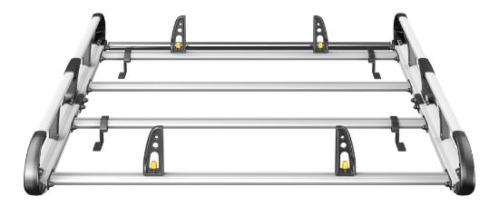 Picture of Van Guard ULTI Rack+ (Aluminium) - 4 Bar Roof Rack for Mercedes Citan 2012-2021 | L1 | H1 | Twin Rear Doors | VGUR-222